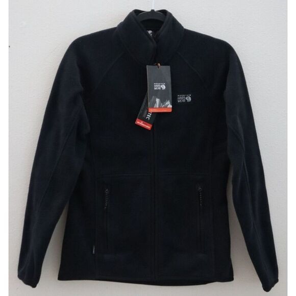 Mountain Hardwear Women Sz XS Black Polartec Double Brushed Full Zip Jacket - Picture 1 of 11